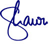 Signature Blue PNG First Name